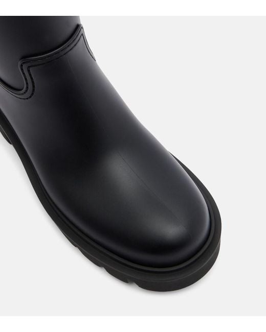 Moncler Black Kickstream Rain Boots