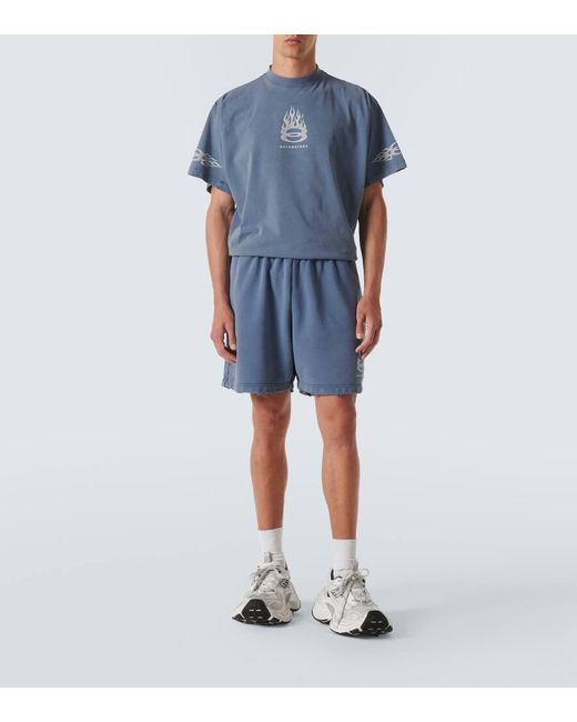 Balenciaga バレンシアガ / Burning Unity cotton jersey Tee Balenciaga Burning Unity Oversized T-Shirt | Saks Fifth Avenue