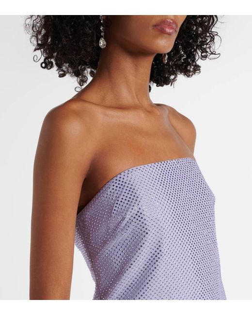 Roland Mouret Purple Minikleid Mit Kristallen