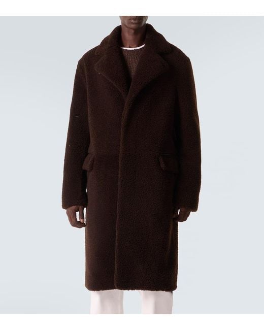 Gabriela Hearst Mantel Teddy Aus Shearling in Black für Herren