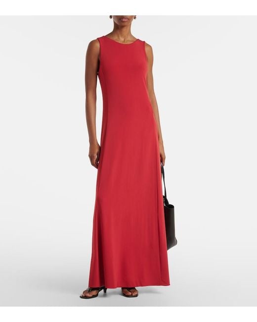 Max Mara Red Pania Maxi Dress