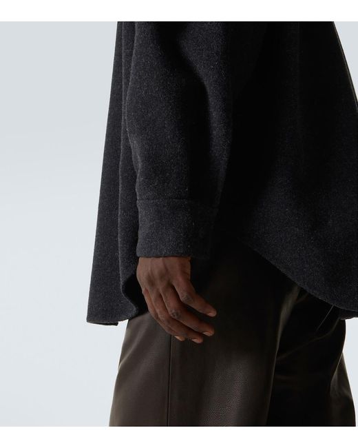 Fear Of God Black Wool And Cashmere Overshirt for men