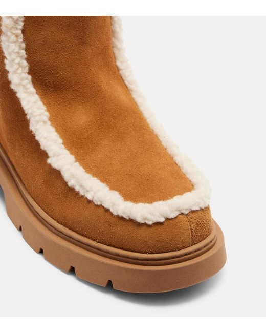Inuikii Brown Biker Suede Snow Boots