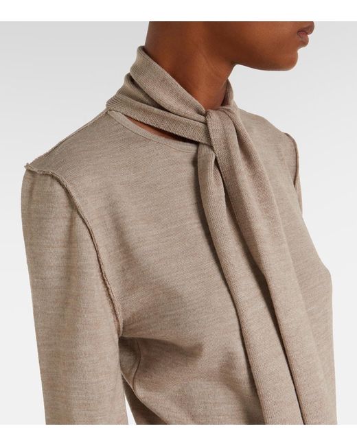 Lemaire Natural Cardigan Aus Einem Wollgemisch