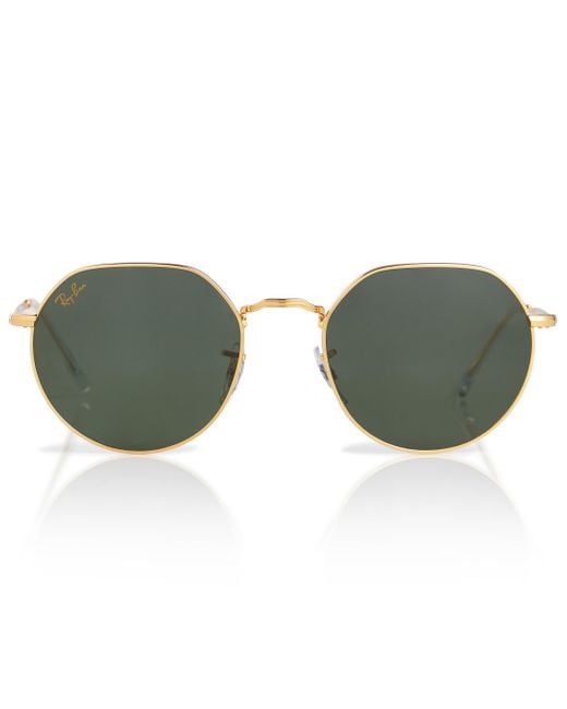 Ray-Ban Rb3565 Round Sunglasses in Gold (Metallic) | Lyst