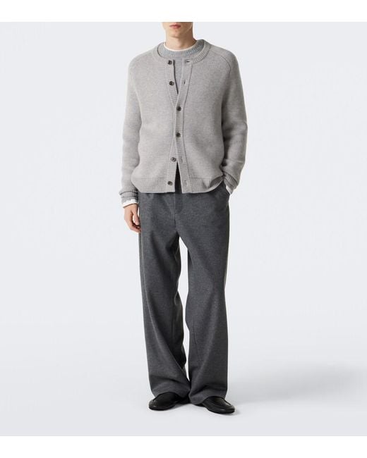 Lisa Yang Gray Tanner Cashmere Cardigan for men