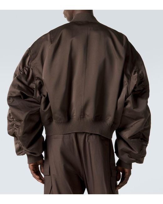 Rick Owens Brown Secchia Technical Bomber Jacket for men