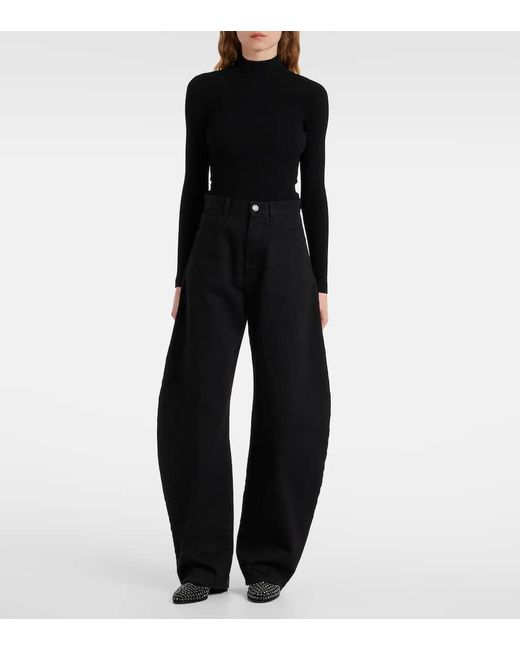 Alaïa Black Suede Ankle Boots With Studs