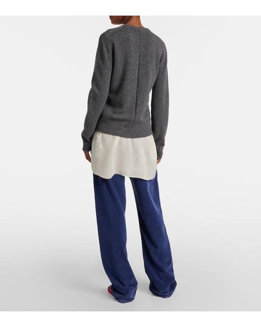 The Row Gray Jayad Cashmere Sweater
