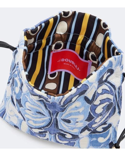 LaDoubleJ Blue Dustbag Printed Pouch