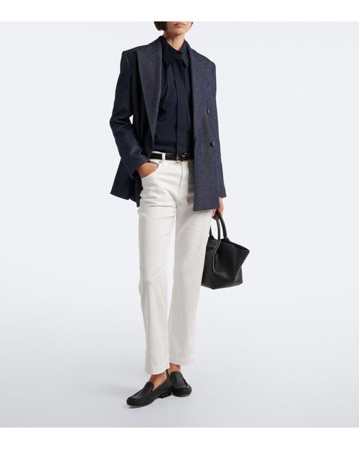 Eleventy White Cropped Slim Jeans