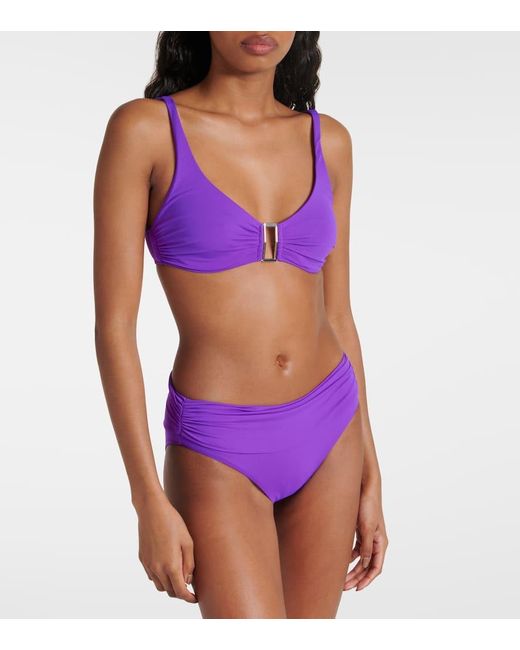 Top de bikini Bel Air Melissa Odabash de color Purple