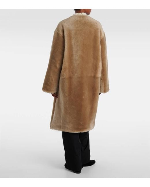 Totême  Brown Shearling Coat