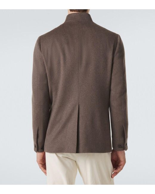 Lardini Brown Cashmere Jacket for men