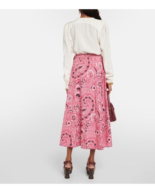 Gonna Lunga di Etro in Red
