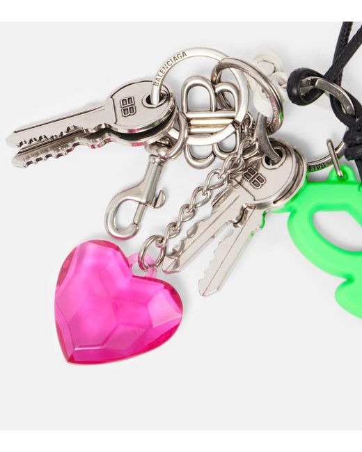 Balenciaga Green Aki Keyring