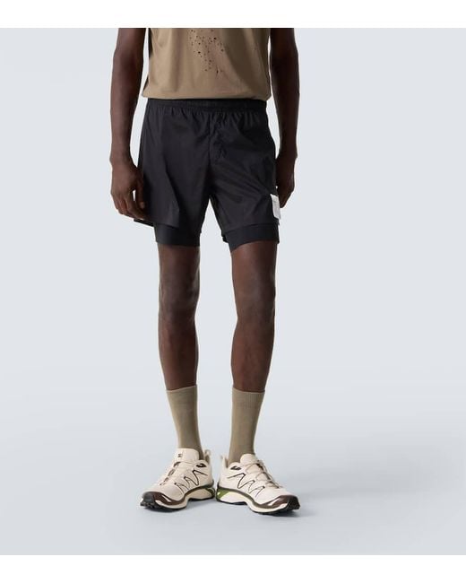 Satisfy Black Techsilk Running Shorts for men