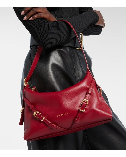 Givenchy Red Voyou Mini Leather Shoulder Bag