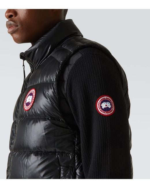 Chaleco De Plumas Crofton De Nylon Canada Goose de hombre de color Black