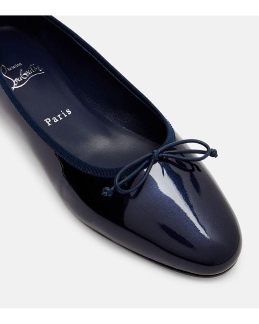 Christian Louboutin Blue Sweetie Jane Patent Leather Ballet Flats 20
