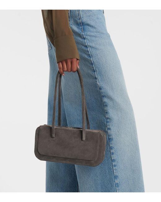 Aesther Ekme Black Lagune Bowling Mini Suede Shoulder Bag