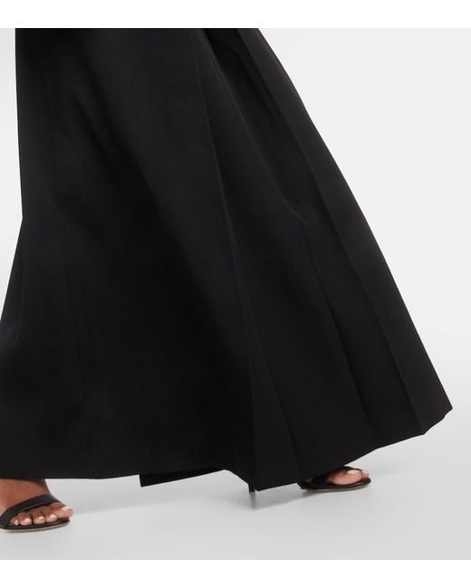 Tod's Black Wool Maxi Skirt