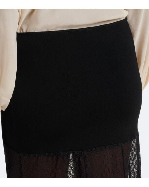 Isabel Marant Black Ioana Lace Maxi Skirt