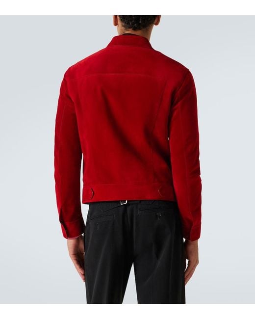 Tom Ford Red Suede Jacket for men