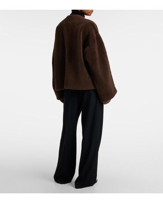 The Row Brown Valorin Shearling Jacket