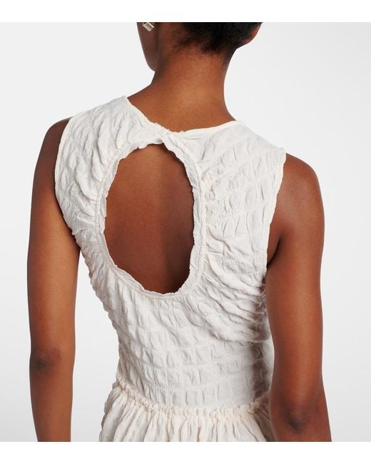 Proenza Schouler White Label Zoira Shirred Maxi Dress