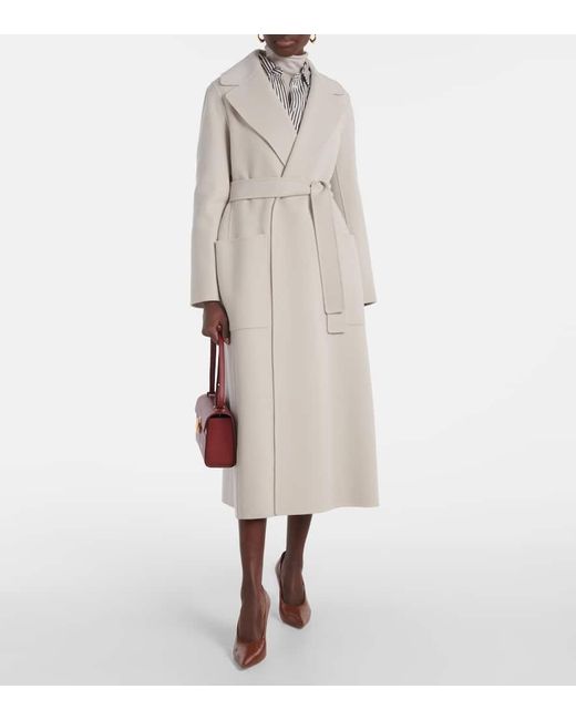 Manteau Cache-Cour Paolore En Laine Max Mara en coloris Natural