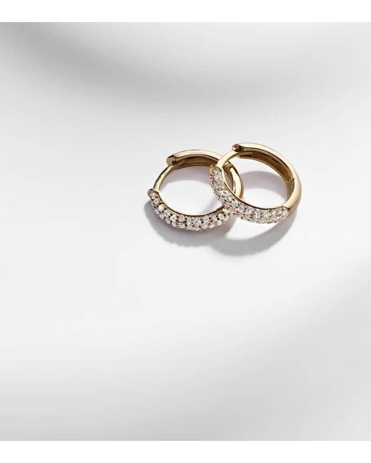 Boucles D'Oreilles Essential En Or 14 Ct Et Diamants STONE AND STRAND en coloris Metallic