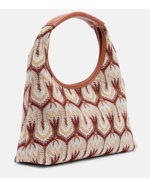 Missoni Brown Lame Shoulder Bag