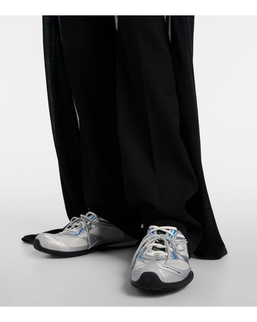 Balenciaga White Radar Gradient Lines Sneakers