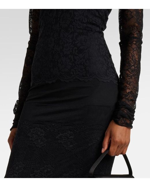 Blumarine Black Robe Aus Spitze
