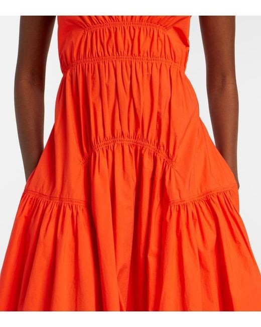 Proenza Schouler Orange Label Michelyn Cotton-Blend Maxi Dress