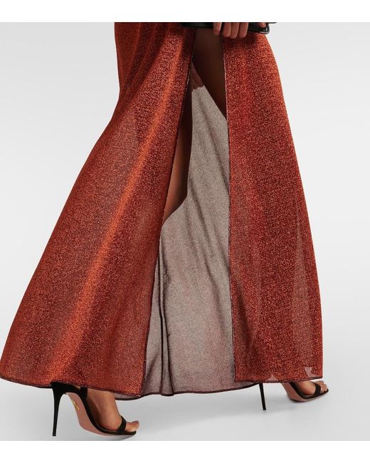 Oseree Purple Lumiere Maxi Dress