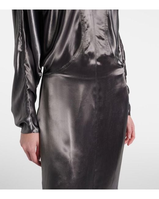 FFORME Black Rami Maxi Dress