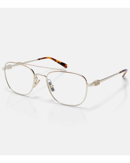 Miu Miu Metallic Aviator-Brille