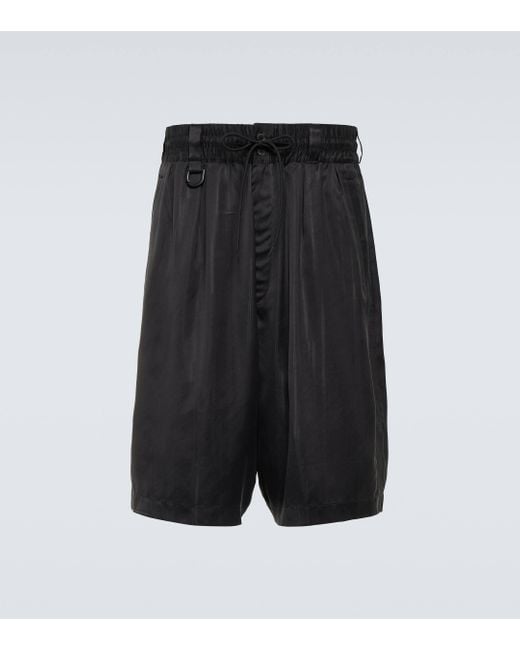 Y-3 Black 3s Track Shorts for men