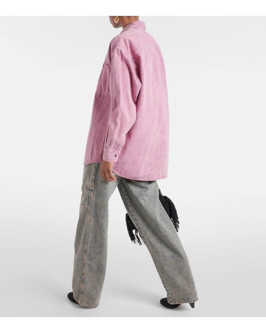 Camicia di jeans Verane di Isabel Marant in Pink