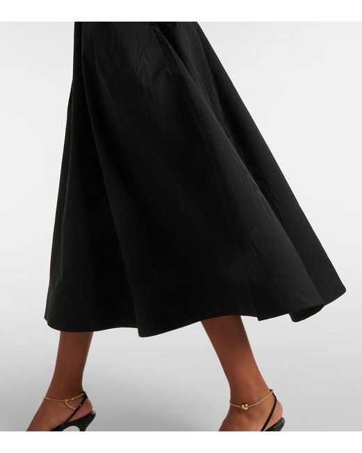 Rebecca Vallance Black Charaya Bow-Detail Halterneck Midi Dress