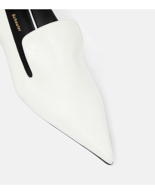 Proenza Schouler White Leather Pumps