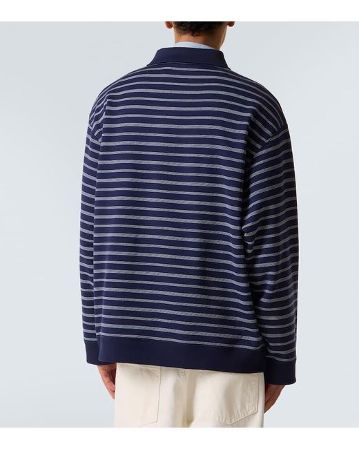 Polo Raye En Coton Miu Miu pour homme en coloris Blue