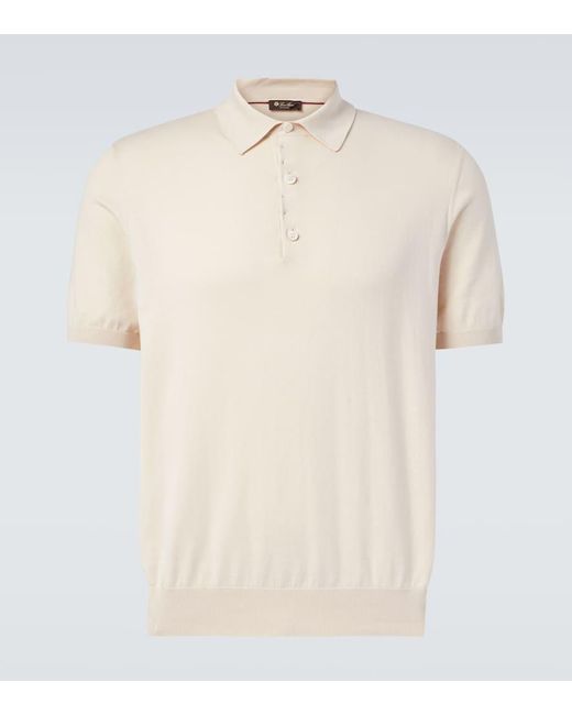 Loro Piana Natural Ice Wish Cotton Polo Shirt for men