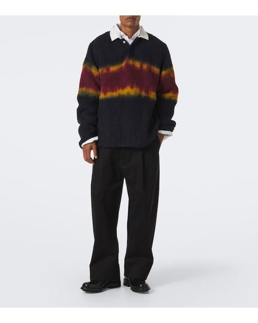 Pullover Polo di Sacai in Blue da Uomo