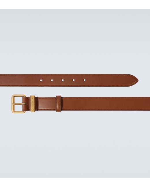 Gucci Brown 30mm Leather Belt for men