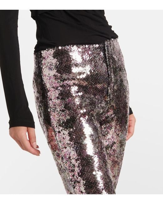 Isabel Marant Gray Bella Sequined Leggings