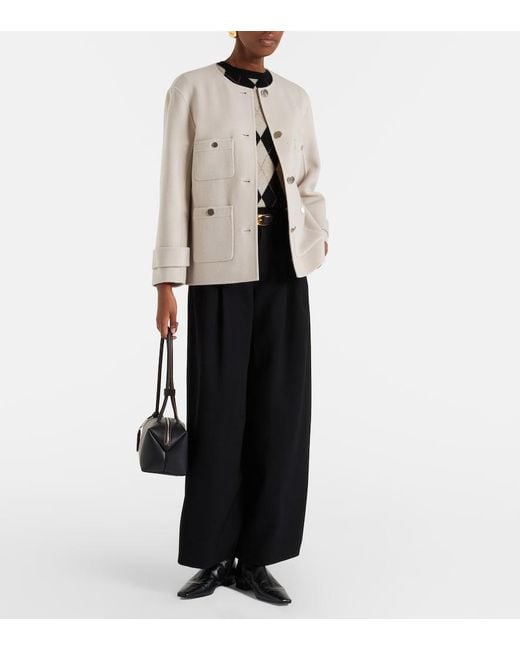 Max Mara Natural Alba Virgin Wool Jacket
