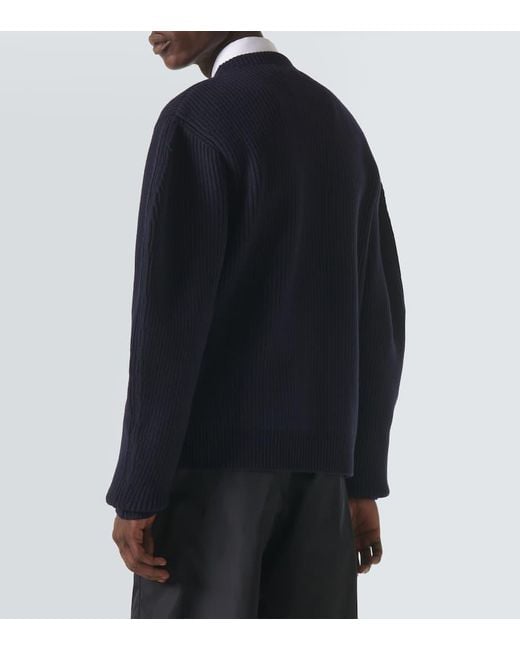 Jil Sander Pullover Aus Wolle in Blue für Herren